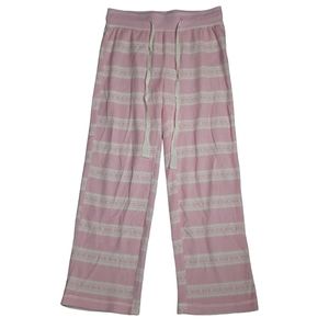 Nautica Sleepwear Pink Plush Waffle Knit PJ Pant SZ  S
